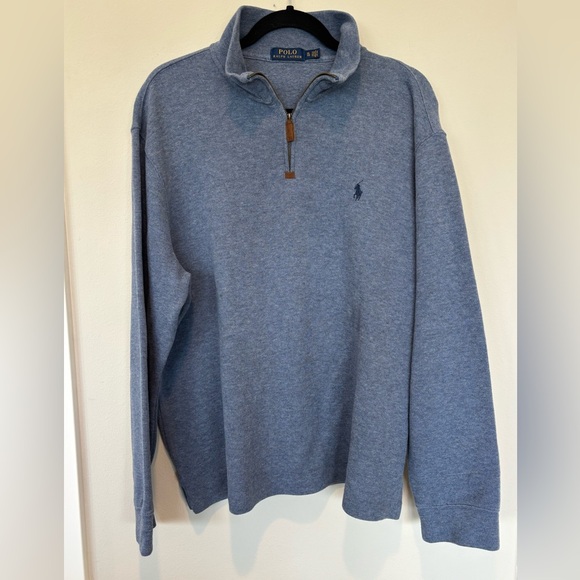 Polo Ralph Lauren Other - Polo by Ralph Lauren Heather Blue Quarter-Zip Sweatshirt
